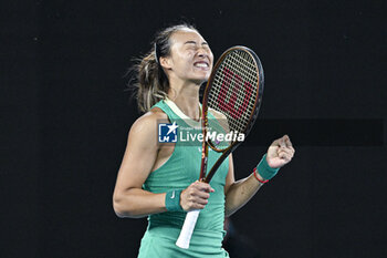 2024-01-25 - Qinwen Zheng during the Australian Open AO 2024 Grand Slam tennis tournament on January 25, 2024 at Melbourne Park, Australia. Photo Victor Joly / DPPI - TENNIS - AUSTRALIAN OPEN 2024 - WEEK 2 - INTERNATIONALS - TENNIS