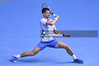 2024-01-26 - Novak Djokovic during the Australian Open AO 2024 Grand Slam tennis tournament on January 26, 2024 at Melbourne Park in Melbourne, Australia. Photo Victor Joly / DPPI - TENNIS - AUSTRALIAN OPEN 2024 - WEEK 2 - INTERNATIONALS - TENNIS