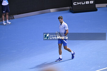 2024-01-26 - Novak Djokovic during the Australian Open AO 2024 Grand Slam tennis tournament on January 26, 2024 at Melbourne Park in Melbourne, Australia. Photo Victor Joly / DPPI - TENNIS - AUSTRALIAN OPEN 2024 - WEEK 2 - INTERNATIONALS - TENNIS