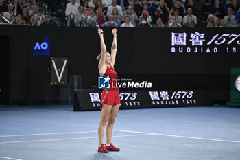 2024-01-27 - Aryna Sabalenka during the Australian Open AO 2024 women's final Grand Slam tennis tournament on January 27, 2024 at Melbourne Park in Australia. Photo Victor Joly / DPPI - TENNIS - AUSTRALIAN OPEN 2024 - WEEK 2 - INTERNATIONALS - TENNIS