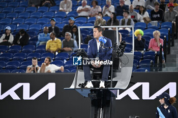 2024-01-27 - Chair umpire James Keothavong during the Australian Open AO 2024 women's final Grand Slam tennis tournament on January 27, 2024 at Melbourne Park in Australia. Photo Victor Joly / DPPI - TENNIS - AUSTRALIAN OPEN 2024 - WEEK 2 - INTERNATIONALS - TENNIS