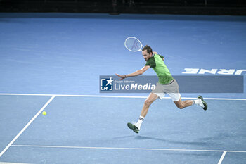 2024-01-28 - Daniil Medvedev during the Australian Open AO 2024 men's final Grand Slam tennis tournament on January 28, 2024 at Melbourne Park in Australia. Photo Victor Joly / DPPI - TENNIS - AUSTRALIAN OPEN 2024 - WEEK 2 - INTERNATIONALS - TENNIS