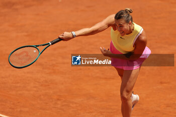 2024-05-15 - Rome, Italy 15.05.2024: Aryna Sabalenka VS Jelena Ostapenko (LAT) during Internazionali BNL 2024 women's WTA1000 Open tennis tournament in Rome at Grand Stand Arena . - INTERNAZIONALI BNL D'ITALIA - INTERNATIONALS - TENNIS