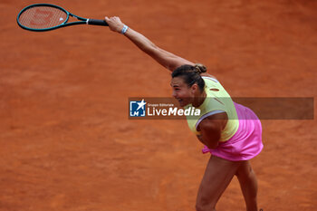 2024-05-15 - Rome, Italy 15.05.2024: Aryna Sabalenka VS Jelena Ostapenko (LAT) during Internazionali BNL 2024 women's WTA1000 Open tennis tournament in Rome at Grand Stand Arena . - INTERNAZIONALI BNL D'ITALIA - INTERNATIONALS - TENNIS