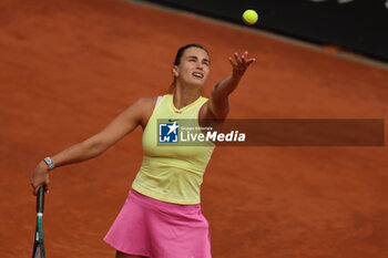 2024-05-15 - Rome, Italy 15.05.2024: Aryna Sabalenka VS Jelena Ostapenko (LAT) during Internazionali BNL 2024 women's WTA1000 Open tennis tournament in Rome at Grand Stand Arena . - INTERNAZIONALI BNL D'ITALIA - INTERNATIONALS - TENNIS