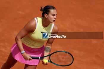 2024-05-15 - Rome, Italy 15.05.2024: Aryna Sabalenka VS Jelena Ostapenko (LAT) during Internazionali BNL 2024 women's WTA1000 Open tennis tournament in Rome at Grand Stand Arena . - INTERNAZIONALI BNL D'ITALIA - INTERNATIONALS - TENNIS