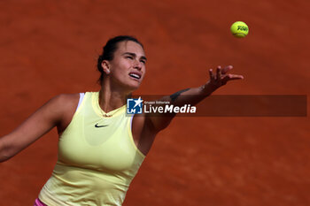 2024-05-15 - Rome, Italy 15.05.2024: Aryna Sabalenka VS Jelena Ostapenko (LAT) during Internazionali BNL 2024 women's WTA1000 Open tennis tournament in Rome at Grand Stand Arena . - INTERNAZIONALI BNL D'ITALIA - INTERNATIONALS - TENNIS