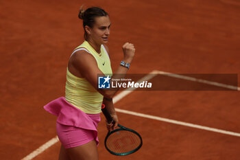 2024-05-15 - Rome, Italy 15.05.2024: Aryna Sabalenka VS Jelena Ostapenko (LAT) during Internazionali BNL 2024 women's WTA1000 Open tennis tournament in Rome at Grand Stand Arena . - INTERNAZIONALI BNL D'ITALIA - INTERNATIONALS - TENNIS