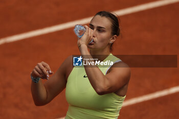 2024-05-15 - Rome, Italy 15.05.2024: Aryna Sabalenka VS Jelena Ostapenko (LAT) during Internazionali BNL 2024 women's WTA1000 Open tennis tournament in Rome at Grand Stand Arena . - INTERNAZIONALI BNL D'ITALIA - INTERNATIONALS - TENNIS