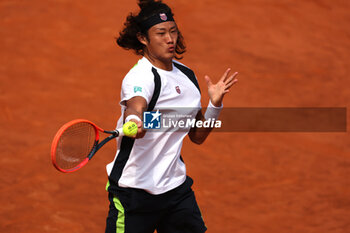 2024-05-15 - Rome, Italy 15.05.2024 : Alejandro TABILO (CHI) vs Zhizhen ZHANG (CHN) during Internazionali BNL 2024 men’s ATP 1000 Open tennis tournament in Rome at Grand Stand Arena . - INTERNAZIONALI BNL D'ITALIA - INTERNATIONALS - TENNIS