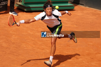 2024-05-15 - Rome, Italy 15.05.2024 : Alejandro TABILO (CHI) vs Zhizhen ZHANG (CHN) during Internazionali BNL 2024 men’s ATP 1000 Open tennis tournament in Rome at Grand Stand Arena . - INTERNAZIONALI BNL D'ITALIA - INTERNATIONALS - TENNIS