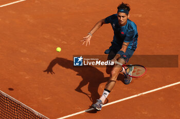 2024-05-15 - Rome, Italy 15.05.2024 : Alejandro TABILO (CHI) vs Zhizhen ZHANG (CHN) during Internazionali BNL 2024 men’s ATP 1000 Open tennis tournament in Rome at Grand Stand Arena . - INTERNAZIONALI BNL D'ITALIA - INTERNATIONALS - TENNIS