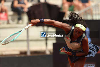 2024-05-15 - Rome, Italy 15.05.2024 : Coco Gauff (USA) during Internazionali BNL 2024 Women’s WTA 1000 Open tennis tournament in Rome at Grand Stand Arena . - INTERNAZIONALI BNL D'ITALIA - INTERNATIONALS - TENNIS