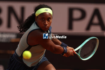 2024-05-15 - Rome, Italy 15.05.2024 : Coco Gauff (USA) during Internazionali BNL 2024 Women’s WTA 1000 Open tennis tournament in Rome at Grand Stand Arena . - INTERNAZIONALI BNL D'ITALIA - INTERNATIONALS - TENNIS