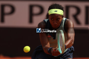 2024-05-15 - Rome, Italy 15.05.2024 : Coco Gauff (USA) during Internazionali BNL 2024 Women’s WTA 1000 Open tennis tournament in Rome at Grand Stand Arena . - INTERNAZIONALI BNL D'ITALIA - INTERNATIONALS - TENNIS