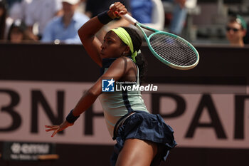 2024-05-15 - Rome, Italy 15.05.2024 : Coco Gauff (USA) during Internazionali BNL 2024 Women’s WTA 1000 Open tennis tournament in Rome at Grand Stand Arena . - INTERNAZIONALI BNL D'ITALIA - INTERNATIONALS - TENNIS