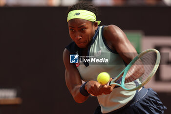 2024-05-15 - Rome, Italy 15.05.2024 : Coco Gauff (USA) during Internazionali BNL 2024 Women’s WTA 1000 Open tennis tournament in Rome at Grand Stand Arena . - INTERNAZIONALI BNL D'ITALIA - INTERNATIONALS - TENNIS