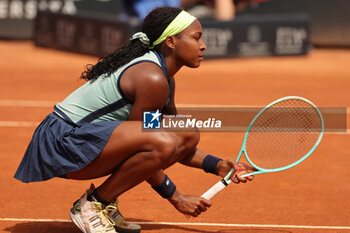 2024-05-15 - Rome, Italy 15.05.2024 : Coco Gauff (USA) during Internazionali BNL 2024 Women’s WTA 1000 Open tennis tournament in Rome at Grand Stand Arena . - INTERNAZIONALI BNL D'ITALIA - INTERNATIONALS - TENNIS