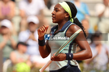 2024-05-15 - Rome, Italy 15.05.2024 : Coco Gauff (USA) during Internazionali BNL 2024 Women’s WTA 1000 Open tennis tournament in Rome at Grand Stand Arena . - INTERNAZIONALI BNL D'ITALIA - INTERNATIONALS - TENNIS