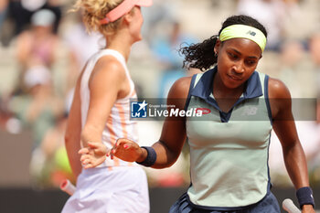 2024-05-15 - Rome, Italy 15.05.2024 : Coco Gauff (USA) during Internazionali BNL 2024 Women’s WTA 1000 Open tennis tournament in Rome at Grand Stand Arena . - INTERNAZIONALI BNL D'ITALIA - INTERNATIONALS - TENNIS