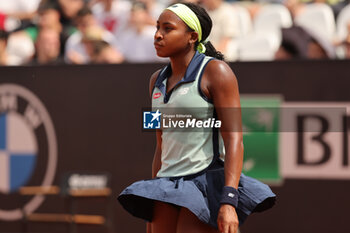 2024-05-15 - Rome, Italy 15.05.2024 : Coco Gauff (USA) during Internazionali BNL 2024 Women’s WTA 1000 Open tennis tournament in Rome at Grand Stand Arena . - INTERNAZIONALI BNL D'ITALIA - INTERNATIONALS - TENNIS