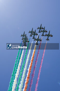 2024-05-17 - Passage of the Frecce Tricolori over the Centrale of the Foro Italico Master 1000 Internazionali BNL D'Italia tournament at Foro Italico on May 17, 2024
Fabrizio Corradetti / LiveMedia - INTERNAZIONALI BNL D'ITALIA - INTERNATIONALS - TENNIS