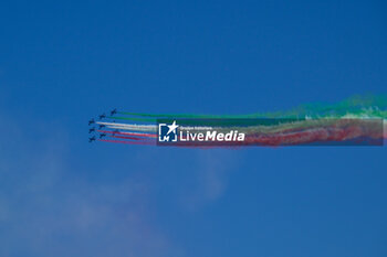 2024-05-17 - Passage of the Frecce Tricolori over the Centrale of the Foro Italico Master 1000 Internazionali BNL D'Italia tournament at Foro Italico on May 17, 2024
Fabrizio Corradetti / LiveMedia - INTERNAZIONALI BNL D'ITALIA - INTERNATIONALS - TENNIS