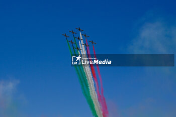 2024-05-17 - Passage of the Frecce Tricolori over the Centrale of the Foro Italico Master 1000 Internazionali BNL D'Italia tournament at Foro Italico on May 17, 2024
Fabrizio Corradetti / LiveMedia - INTERNAZIONALI BNL D'ITALIA - INTERNATIONALS - TENNIS