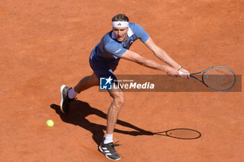 2024-05-17 - Alexander Zverev (GER) during the semi final against Alejandro Tabilo (CHI) of the ATP Master 1000 Internazionali BNL D'Italia tournament at Foro Italico on May 17, 2024
Fabrizio Corradetti / LiveMedia - INTERNAZIONALI BNL D'ITALIA - INTERNATIONALS - TENNIS