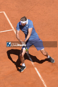 2024-05-17 - Alexander Zverev (GER) during the semi final against Alejandro Tabilo (CHI) of the ATP Master 1000 Internazionali BNL D'Italia tournament at Foro Italico on May 17, 2024
Fabrizio Corradetti / LiveMedia - INTERNAZIONALI BNL D'ITALIA - INTERNATIONALS - TENNIS