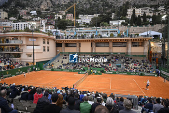 2024-04-09 - General atmosphere ambiance view or ambience illustration of Court des Princes during the Rolex Monte-Carlo ATP Masters 1000 tennis on April 9, 2024 at Monte Carlo Country Club in Roquebrune Cap Martin, France near Monaco. Photo Victor Joly / DPPI - TENNIS - ROLEX MONTE CARLO MASTERS 2024 - 09/04 - INTERNATIONALS - TENNIS
