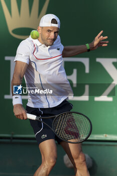 2024-04-11 - Grigor Dimitrov of Bulgaria during day 5 of the Rolex Monte-Carlo 2024, ATP Masters 1000 tennis event on April 11, 2024 at Monte-Carlo Country Club in Roquebrune Cap Martin, France - TENNIS - ROLEX MONTE-CARLO MASTERS 2024 - 11/04 - INTERNATIONALS - TENNIS