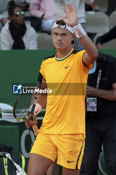 2024-04-11 - Holger Rune of Denmark during day 5 of the Rolex Monte-Carlo 2024, ATP Masters 1000 tennis event on April 11, 2024 at Monte-Carlo Country Club in Roquebrune Cap Martin, France - TENNIS - ROLEX MONTE-CARLO MASTERS 2024 - 11/04 - INTERNATIONALS - TENNIS