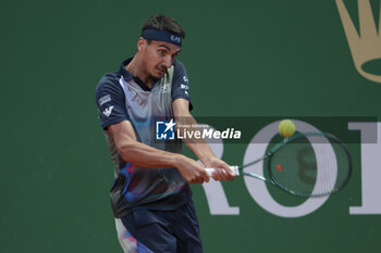 2024-04-11 - Lorenzo Sonego of Italy during day 5 of the Rolex Monte-Carlo 2024, ATP Masters 1000 tennis event on April 11, 2024 at Monte-Carlo Country Club in Roquebrune Cap Martin, France - TENNIS - ROLEX MONTE-CARLO MASTERS 2024 - 11/04 - INTERNATIONALS - TENNIS