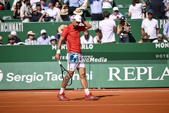 2024-04-11 - Novak Djokovic during the Rolex Monte-Carlo ATP Masters 1000 tennis on April 11, 2024 at Monte Carlo Country Club in Roquebrune Cap Martin, France near Monaco. Photo Victor Joly / DPPI - TENNIS - ROLEX MONTE CARLO MASTERS 2024 - 11/04 - INTERNATIONALS - TENNIS