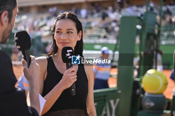2024-04-11 - Alize Lim for Eurosport during the Rolex Monte-Carlo ATP Masters 1000 tennis on April 11, 2024 at Monte Carlo Country Club in Roquebrune Cap Martin, France near Monaco. Photo Victor Joly / DPPI - TENNIS - ROLEX MONTE CARLO MASTERS 2024 - 11/04 - INTERNATIONALS - TENNIS