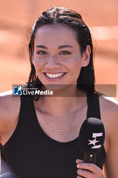 2024-04-11 - Alize Lim for Eurosport during the Rolex Monte-Carlo ATP Masters 1000 tennis on April 11, 2024 at Monte Carlo Country Club in Roquebrune Cap Martin, France near Monaco. Photo Victor Joly / DPPI - TENNIS - ROLEX MONTE CARLO MASTERS 2024 - 11/04 - INTERNATIONALS - TENNIS