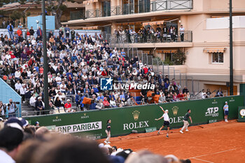 2024-04-11 - General atmosphere ambiance view or ambience illustration of Court des Princes during the Rolex Monte-Carlo ATP Masters 1000 tennis on April 11, 2024 at Monte Carlo Country Club in Roquebrune Cap Martin, France near Monaco. Photo Victor Joly / DPPI - TENNIS - ROLEX MONTE CARLO MASTERS 2024 - 11/04 - INTERNATIONALS - TENNIS
