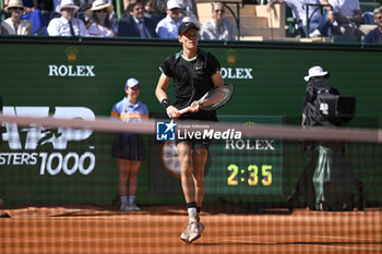 2024-04-12 - Jannik Sinner during the Rolex Monte-Carlo ATP Masters 1000 tennis on April 12, 2024 at Monte Carlo Country Club in Roquebrune Cap Martin, France near Monaco. Photo Victor Joly / DPPI - TENNIS - ROLEX MONTE CARLO MASTERS 2024 - 12/04 - INTERNATIONALS - TENNIS