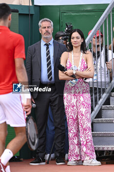 2024-04-12 - Alize Lim and Marc Maury during the Rolex Monte-Carlo ATP Masters 1000 tennis on April 12, 2024 at Monte Carlo Country Club in Roquebrune Cap Martin, France near Monaco. Photo Victor Joly / DPPI - TENNIS - ROLEX MONTE CARLO MASTERS 2024 - 12/04 - INTERNATIONALS - TENNIS