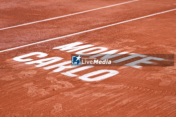 2024-04-12 - Illustration view with the logo during the Rolex Monte-Carlo ATP Masters 1000 tennis on April 12, 2024 at Monte Carlo Country Club in Roquebrune Cap Martin, France near Monaco. Photo Victor Joly / DPPI - TENNIS - ROLEX MONTE CARLO MASTERS 2024 - 12/04 - INTERNATIONALS - TENNIS