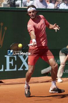 2024-04-13 - Stefanos Tsitsipas of Greece during day seven of the Rolex Monte-Carlo 2024, ATP Masters 1000 tennis event on April 13, 2024 at Monte-Carlo Country Club in Roquebrune Cap Martin, France - TENNIS - ROLEX MONTE CARLO MASTERS 2024 - 13/04 - INTERNATIONALS - TENNIS