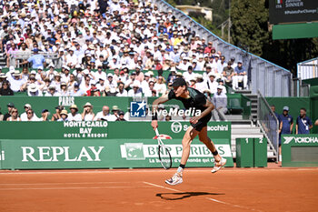 2024-04-13 - Jannik Sinner during the Rolex Monte-Carlo ATP Masters 1000 tennis on April 13, 2024 at Monte Carlo Country Club in Roquebrune Cap Martin, France near Monaco. Photo Victor Joly / DPPI - TENNIS - ROLEX MONTE CARLO MASTERS 2024 - 13/04 - INTERNATIONALS - TENNIS