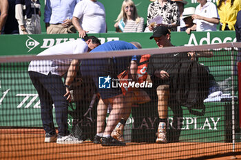 2024-04-13 - Jannik Sinner during the Rolex Monte-Carlo ATP Masters 1000 tennis on April 13, 2024 at Monte Carlo Country Club in Roquebrune Cap Martin, France near Monaco. Photo Victor Joly / DPPI - TENNIS - ROLEX MONTE CARLO MASTERS 2024 - 13/04 - INTERNATIONALS - TENNIS