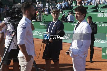 2024-04-14 - Charles Leclerc is interviewed on-court following the final on day 8 of the Rolex Monte-Carlo 2024, ATP Masters 1000 tennis event on April 14, 2024 at Monte-Carlo Country Club in Roquebrune Cap Martin, France - TENNIS - ROLEX MONTE CARLO MASTERS 2024 - 14/04 - INTERNATIONALS - TENNIS