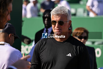 2024-04-14 - Apostolos Tsitsipas father of Stefanos during the Rolex Monte-Carlo final ATP Masters 1000 tennis on April 14, 2024 at Monte Carlo Country Club in Roquebrune Cap Martin, France near Monaco. Photo Victor Joly / DPPI - TENNIS - ROLEX MONTE CARLO MASTERS 2024 - 14/04 - INTERNATIONALS - TENNIS