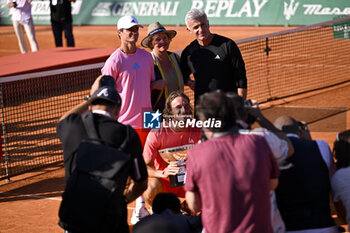 2024-04-14 - Parents of Stefanos Tsitsipas his coach Apostolos Tsitsipas and his mother Julia Apostoli during the Rolex Monte-Carlo final ATP Masters 1000 tennis on April 14, 2024 at Monte Carlo Country Club in Roquebrune Cap Martin, France near Monaco. Photo Victor Joly / DPPI - TENNIS - ROLEX MONTE CARLO MASTERS 2024 - 14/04 - INTERNATIONALS - TENNIS