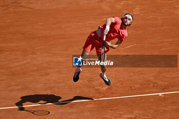 2024-04-14 - Stefanos Tsitsipas during the Rolex Monte-Carlo final ATP Masters 1000 tennis on April 14, 2024 at Monte Carlo Country Club in Roquebrune Cap Martin, France near Monaco. Photo Victor Joly / DPPI - TENNIS - ROLEX MONTE CARLO MASTERS 2024 - 14/04 - INTERNATIONALS - TENNIS