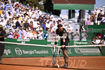 2024-04-14 - Casper Ruud during the Rolex Monte-Carlo final ATP Masters 1000 tennis on April 14, 2024 at Monte Carlo Country Club in Roquebrune Cap Martin, France near Monaco. Photo Victor Joly / DPPI - TENNIS - ROLEX MONTE CARLO MASTERS 2024 - 14/04 - INTERNATIONALS - TENNIS