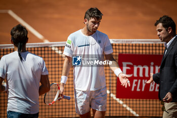 2024-04-19 - Cameron Norrie (UK) looks dejected during a quarterfinal ATP 500 Barcelona Open Banc Sabadell 2024 match at Real Club de Tenis de Barcelona, in Barcelona, Spain on April 19, 2024. Photo by Felipe Mondino - ATP 500 BARCELONA OPEN BANC SABADELL 2024 - CAMERON NORRIE (UK) VS TOMAS ETCHEVERRY (ARG) - INTERNATIONALS - TENNIS